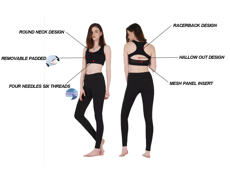designer workout blue sports bra INGOR Brand company