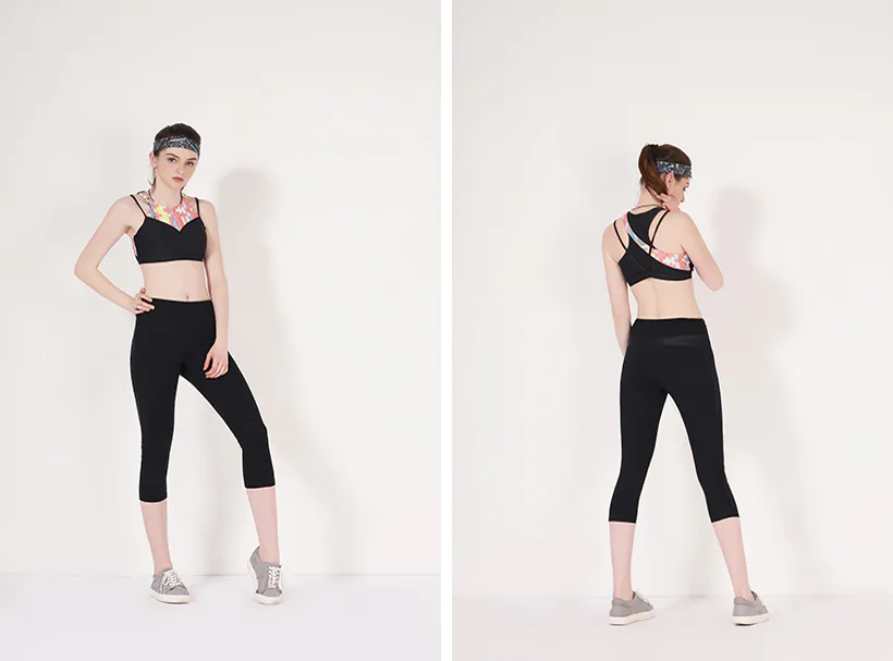 INGOR SPORTSWEAR plain high support sports bra to enhance the capacity of sports at the gym