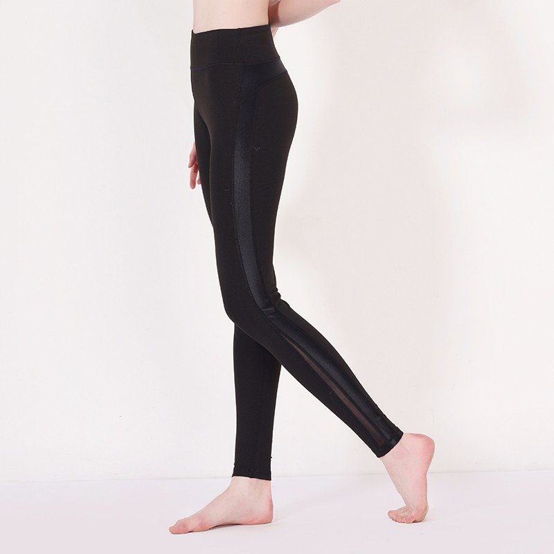 Malla negra Pantalones de yoga Marcas Y1911P02