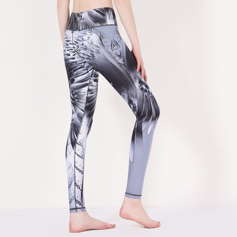 Leggings deportivos con estampado Mujer Pantalones de yoga personalizados Imprimir Y1912P03