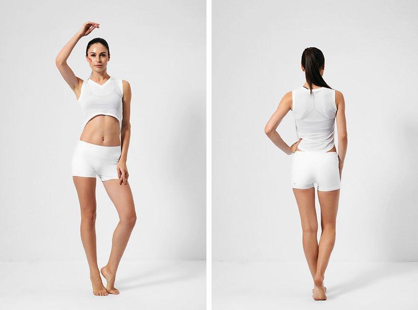 fashion womens shorts waisted for yoga