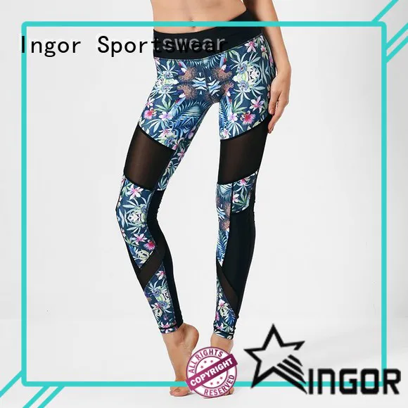 INGOR yoga navy yoga leggings with high quality at the gym