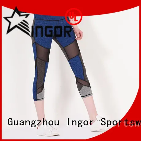 INGOR durability black and white yoga leggings with high quality for women