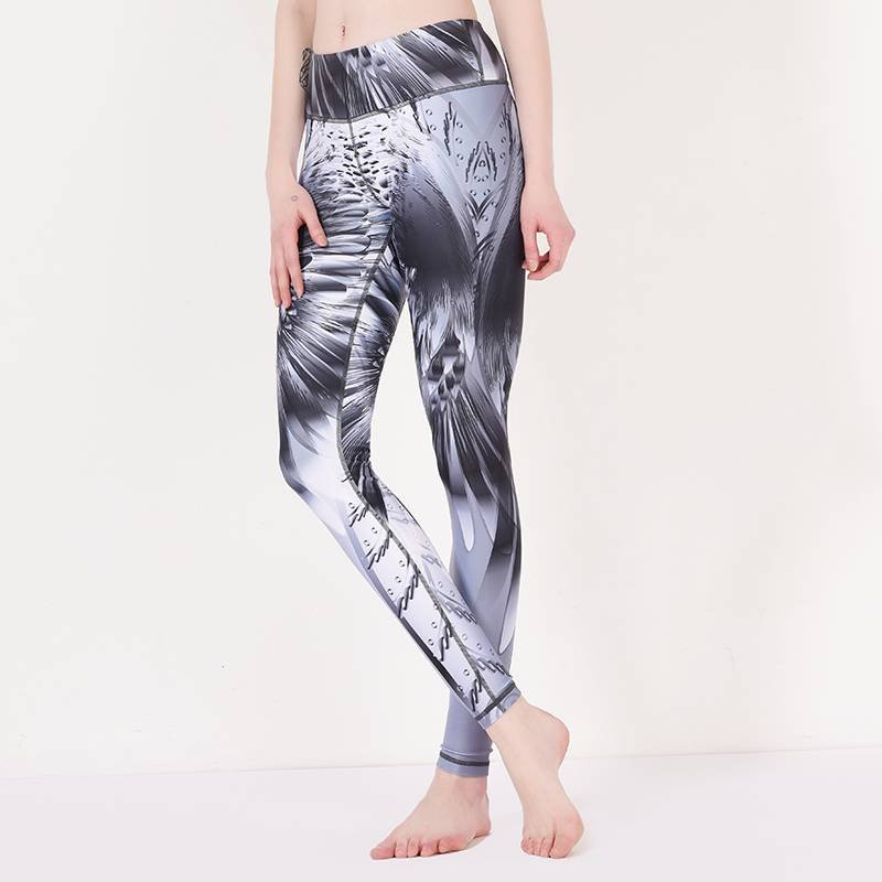 Patterned sports leggings custom women yoga pants print Y1912P03