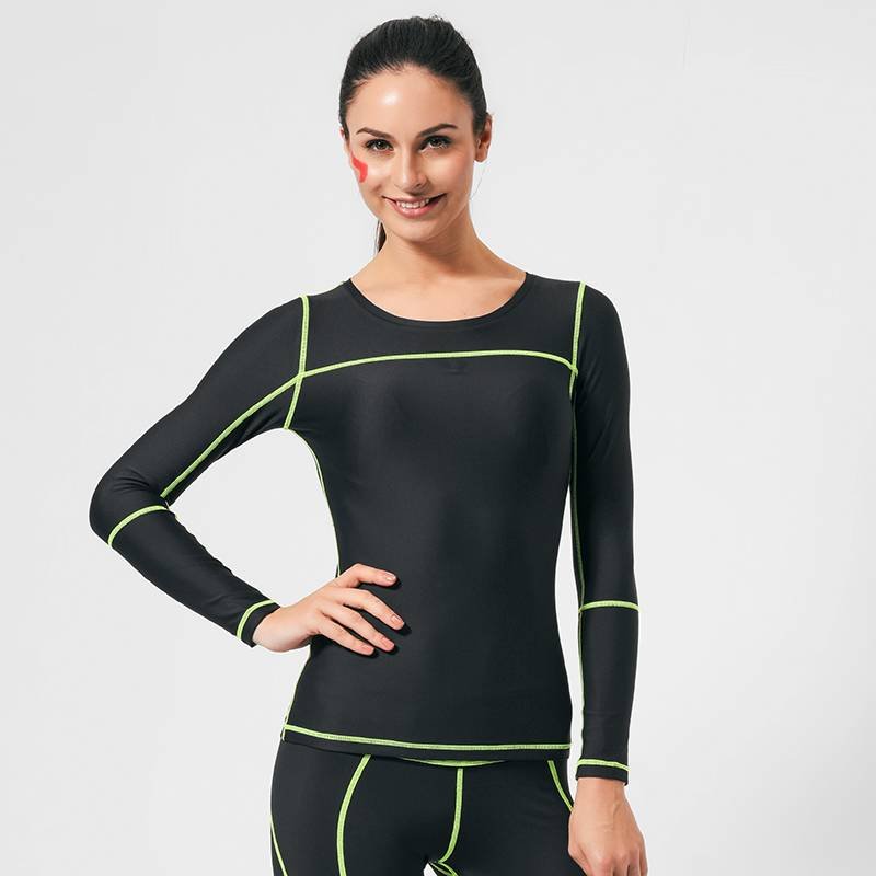 Long sleeve running compression shirts women GRC16002