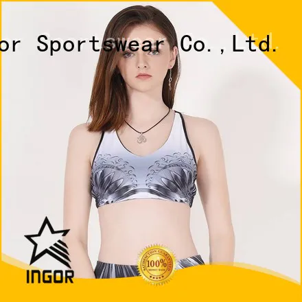 ladies bras running neck INGOR Brand sports bra supplier