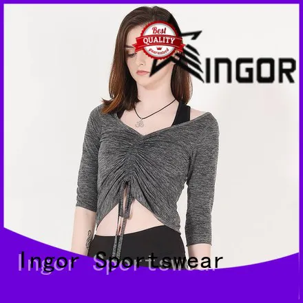 INGOR anti-UV modern sweatshirt with drawstring design for ladies