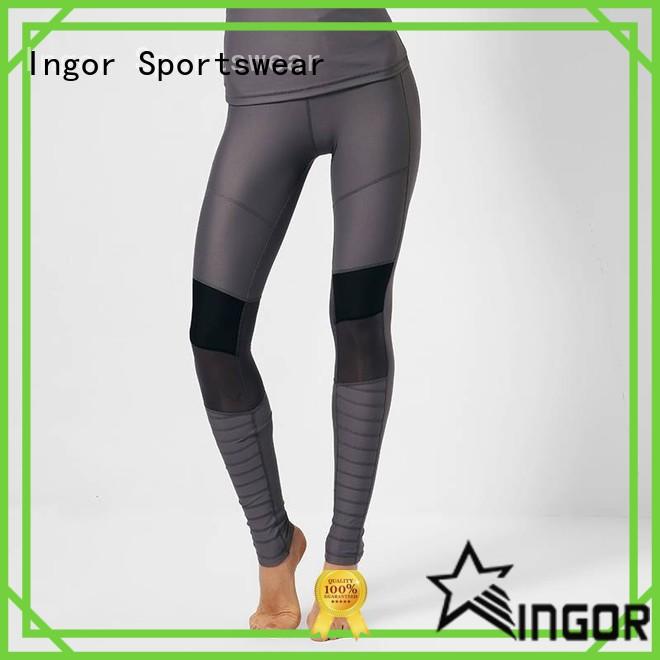 INGOR convenient good yoga leggings with four needles six threads for yoga