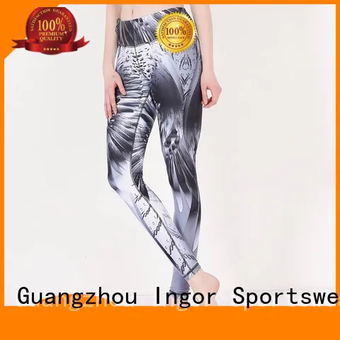 INGOR convenient yoga capri pants with high quality for girls