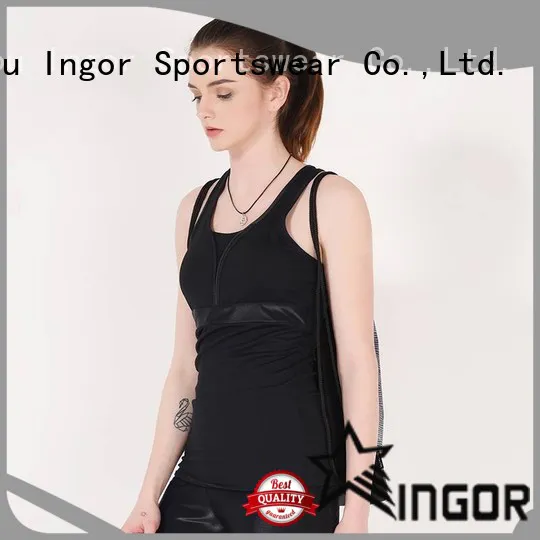 INGOR top yoga tops with racerback design for girls