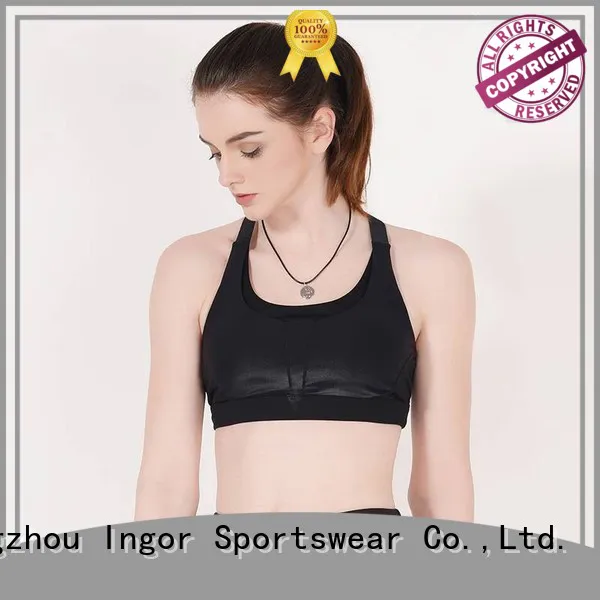 black tops sports bra INGOR Brand