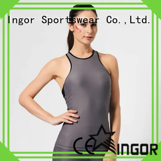 INGOR shirts crop tank with racerback design for women