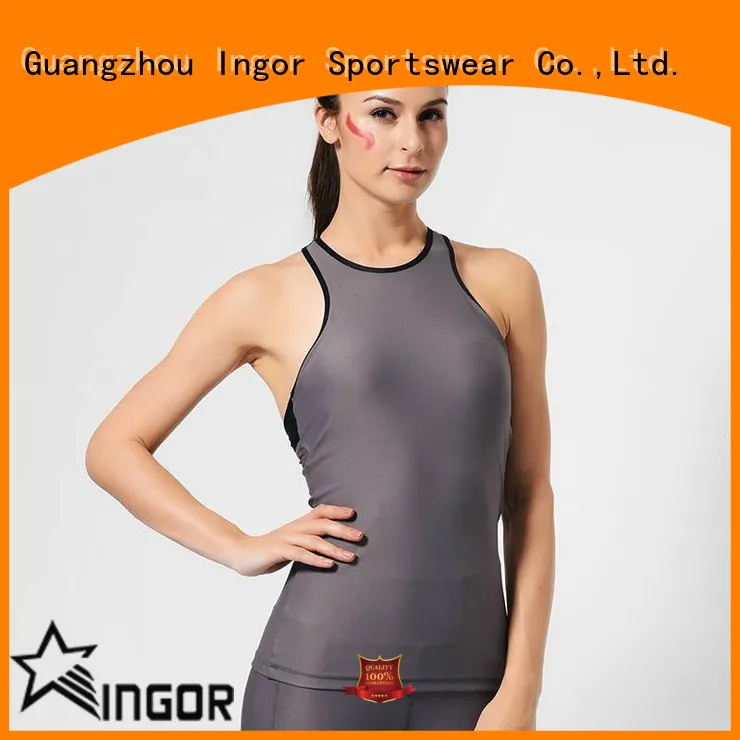 INGOR custom crop tank with high quality for ladies