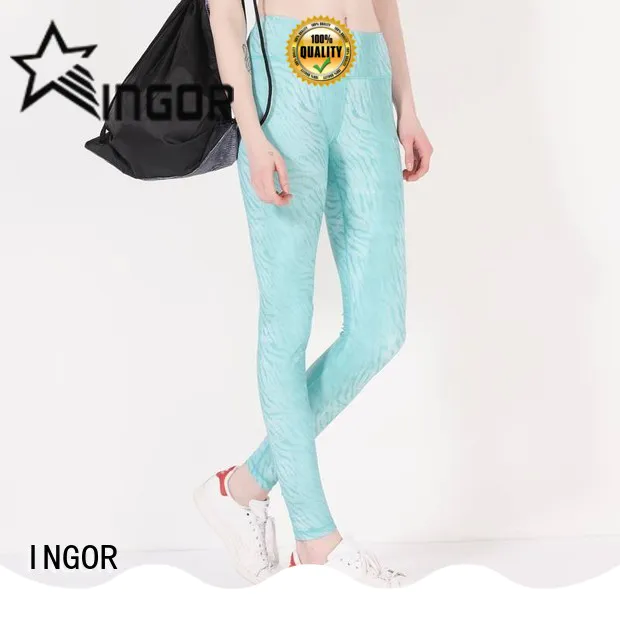 INGOR convenient olive yoga leggings with high quality