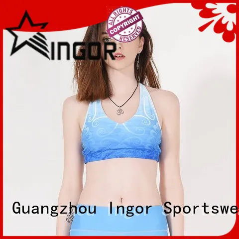 sexy green sports bra neck to enhance the capacity of sports for girls