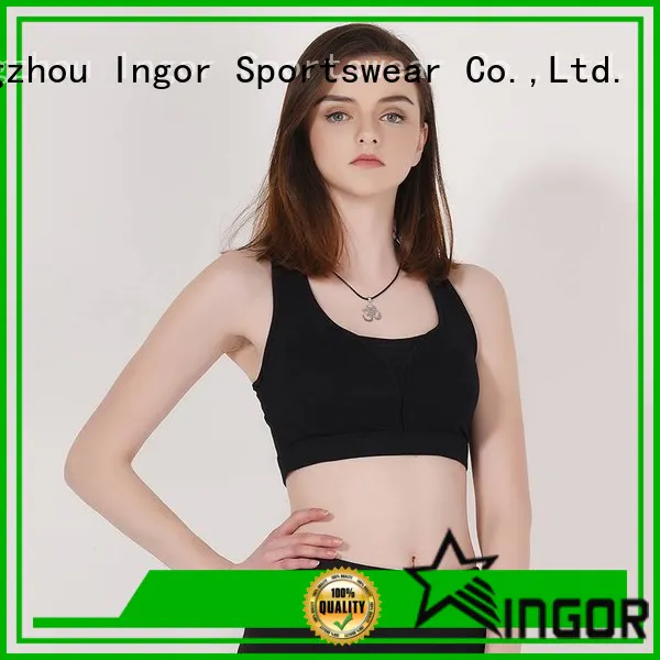 white black plain INGOR Brand colorful sports bras manufacture