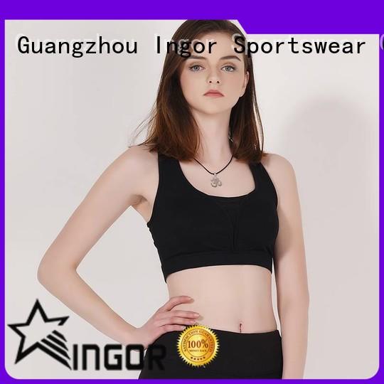 INGOR custom front closure high impact sports bra with high quality for ladies