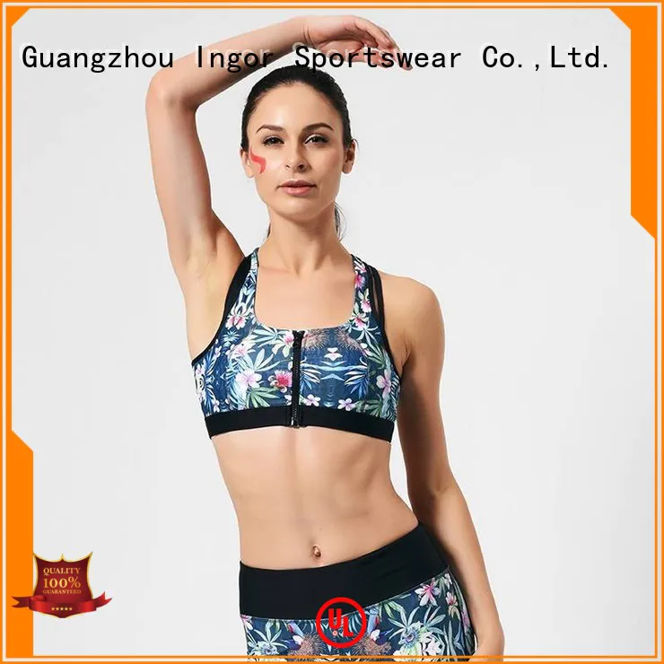 designer women colorful sports bras INGOR manufacture