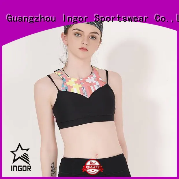 Hot colorful sports bras strap INGOR Brand