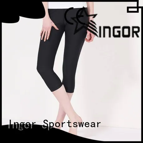 INGOR fitness yoga pants with four needles six threads at the gym