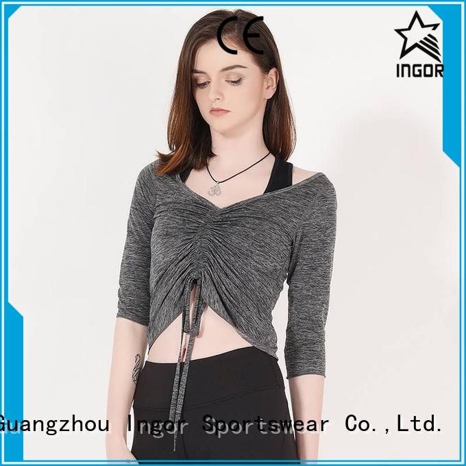 compression Black Sweatshirt with high quality for sport INGOR
