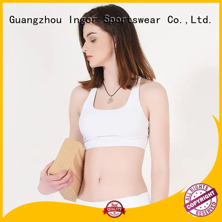 Wholesale strap plain sports bra INGOR Brand