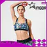 breathable cute strappy sports bras black with high quality for sport