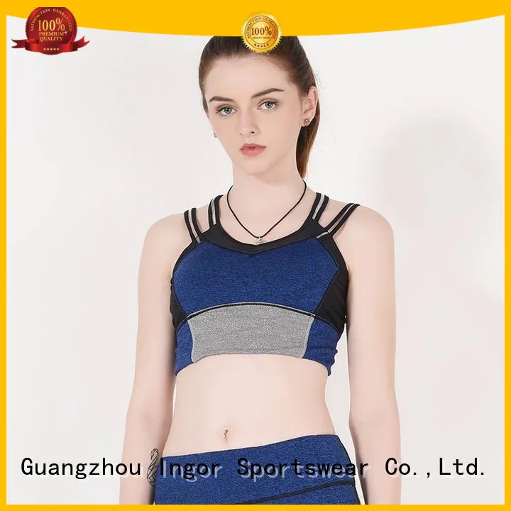 INGOR Brand performance colorful sports bras burgandy supplier
