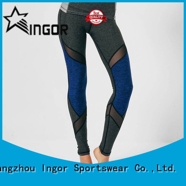 Ingor fitness modellato leggings yoga con quattro aghi sei fili per le donne