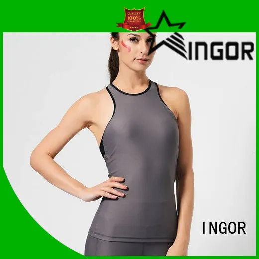 INGOR custom women's mesh tank top  with high quality for sport