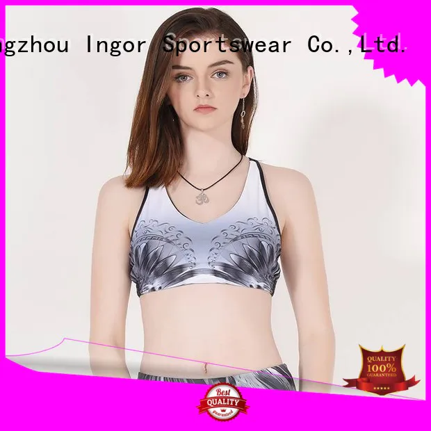 INGOR Brand front sports colorful sports bras
