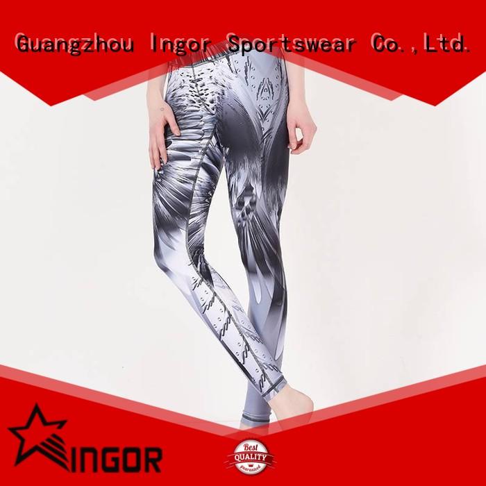 INGOR fitness patterned yoga leggings with high quality for women