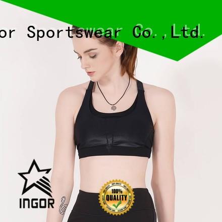 INGOR Brand womens adjustable custom colorful sports bras