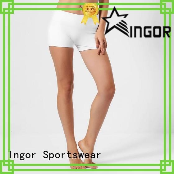 INGOR white running shorts with high quality for women