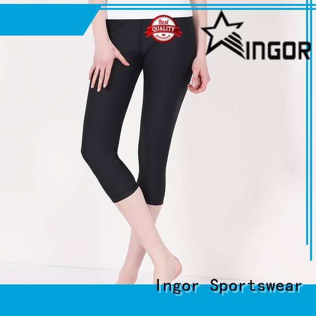 Ingor-Mesh-Schwarz-Weiß-Yoga-Leggings zum Verkauf im Fitnessstudio