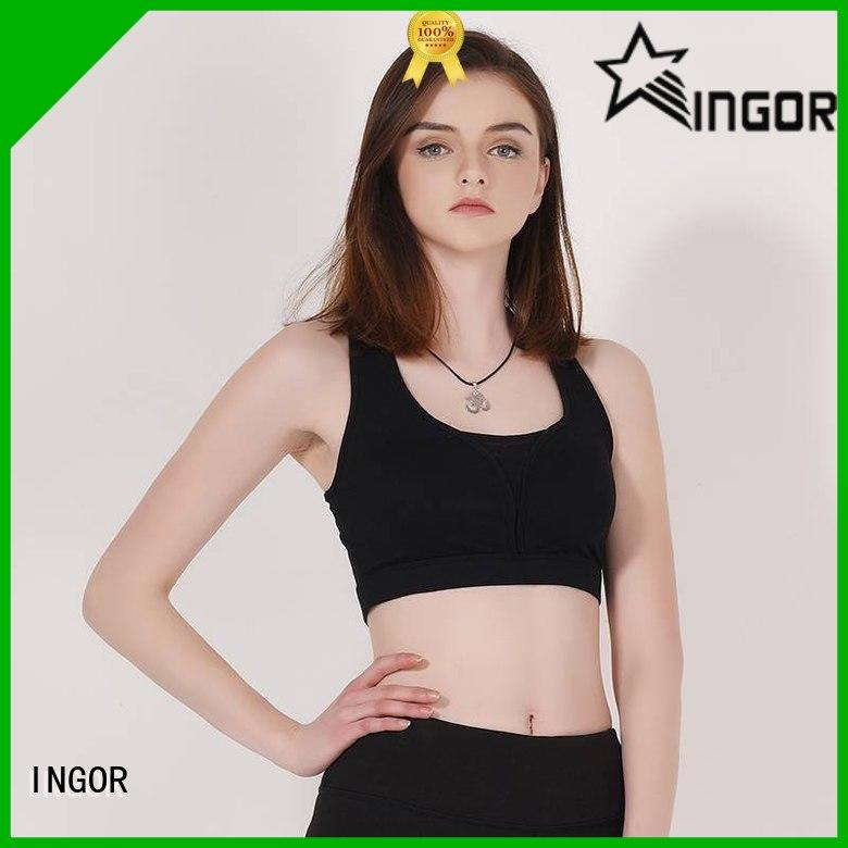 INGOR soft best compression sports bra on sale at the gym