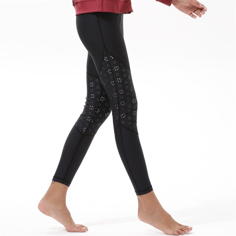 Yoga Schwarze Leggings für Frauen y1921p22