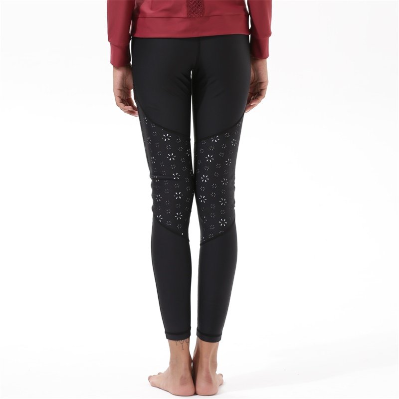 Yoga Schwarze Leggings für Frauen y1921p22