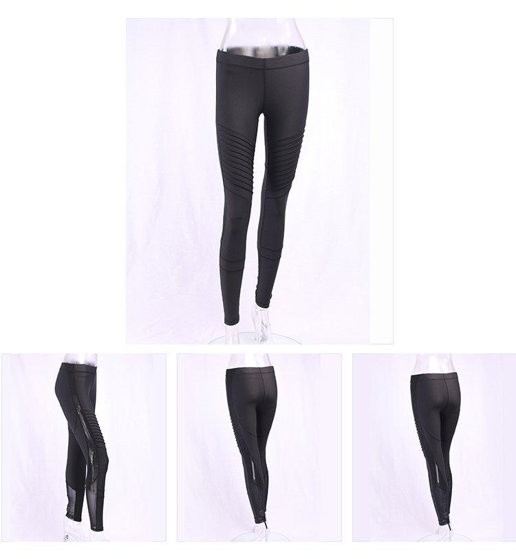 convenient leggings print with four needles six threads for sport
