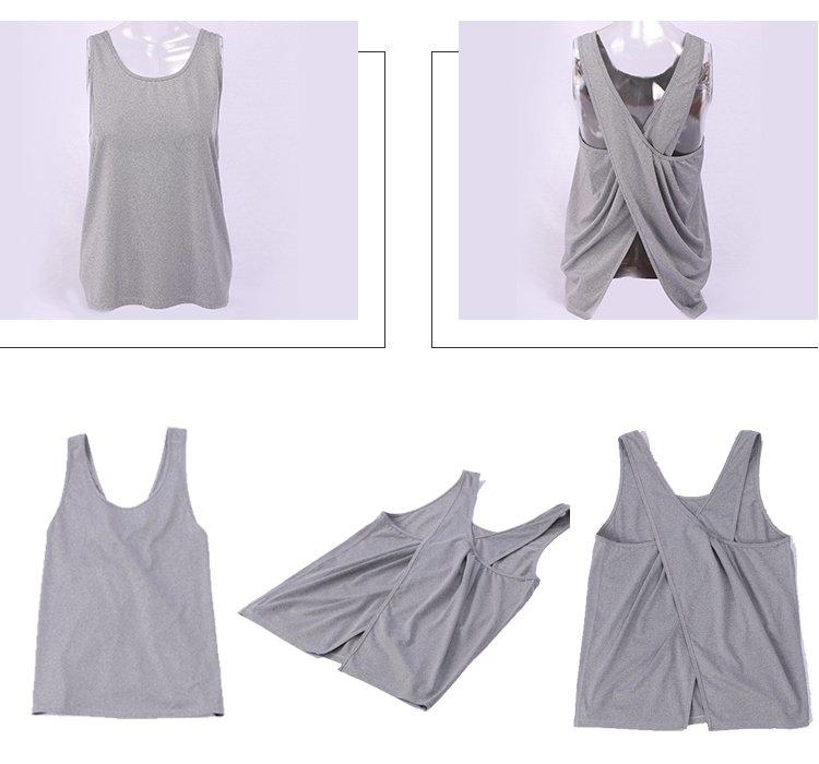 soft crop tank with racerback design for ladies