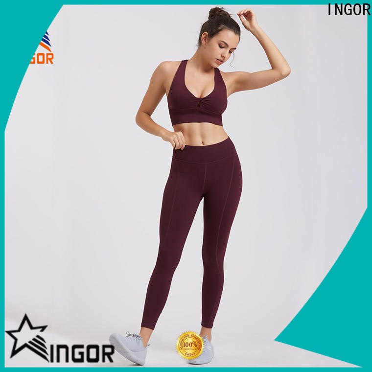 INGOR organic cotton yoga wear for manufacturer for gym