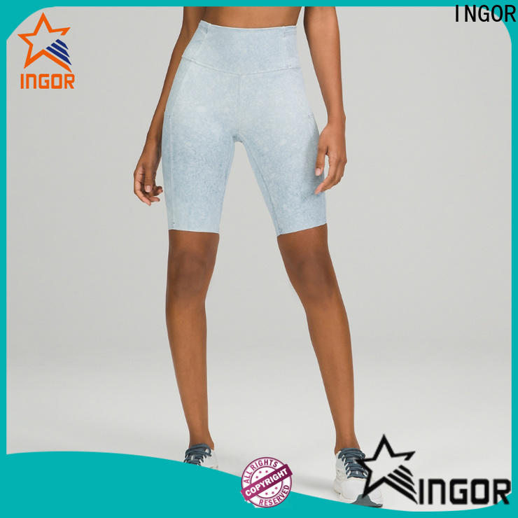 INGOR custom yoga shorts with high quality for women