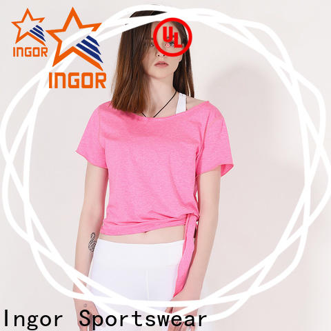 INGOR soft yoga tops with racerback design for sport