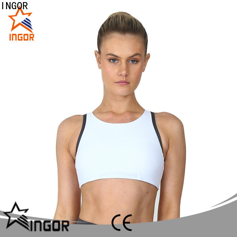 INGOR soft custom sports bra wholesale with high quality for sport
