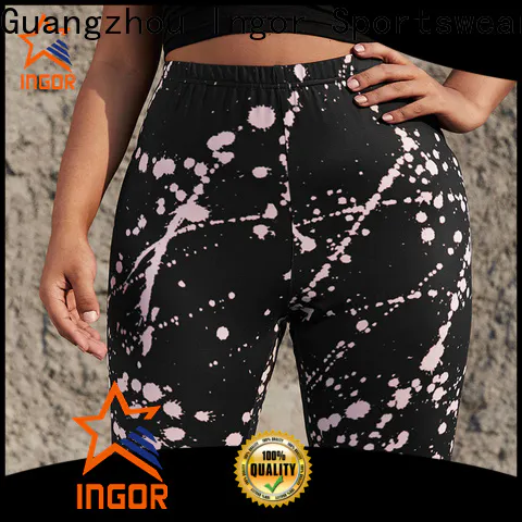 INGOR personalized women's sport shorts workshops for yoga