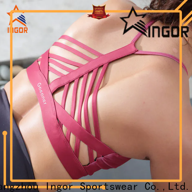 INGOR soft crop top sports bra with high quality for sport
