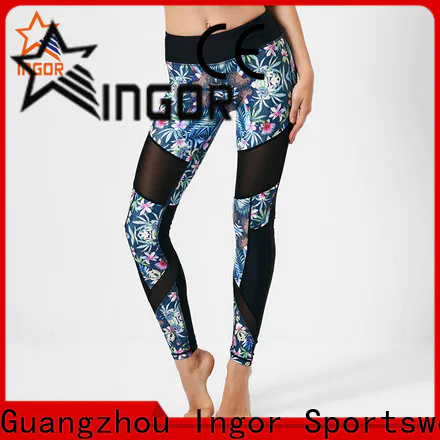 INGOR running women and yoga pants with four needles six threads for ladies