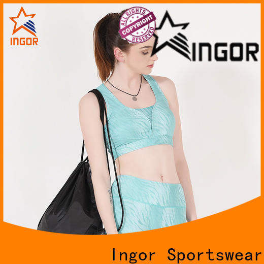 INGOR custom sports crop top with high quality at the gym