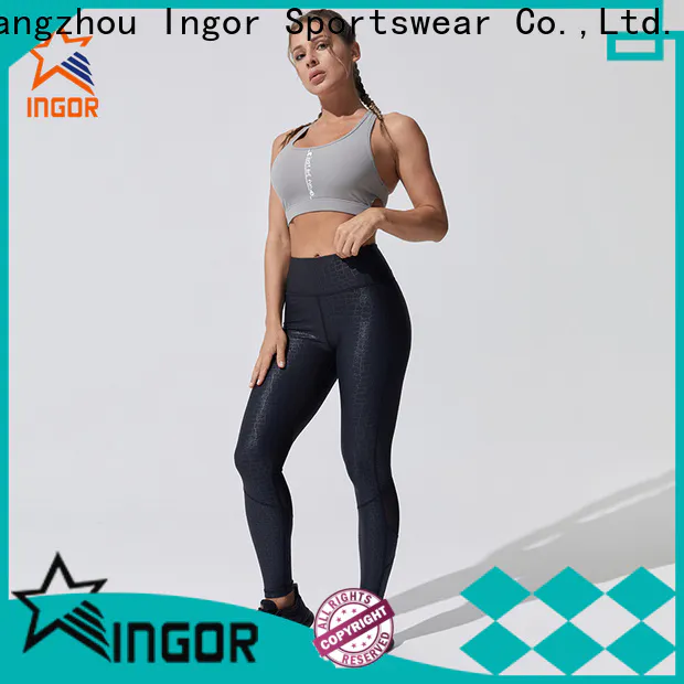 INGOR personalized cotton yoga clothes factory price for sport