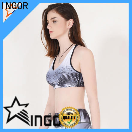 INGOR burgandy sports bra for running with high quality at the gym